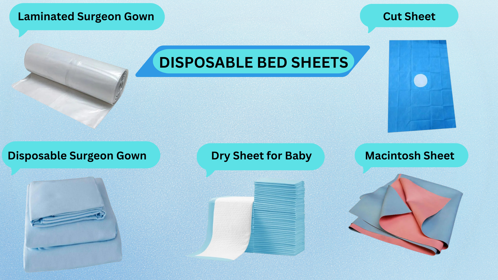 DISPOSABLE BED SHEETS